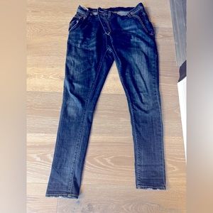 R13 X-Over Jeans in Blue Women's